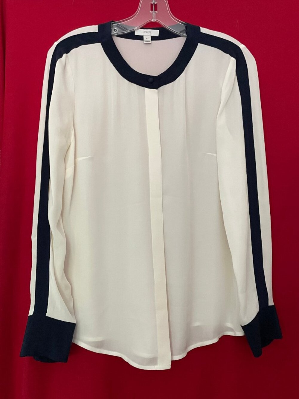J. Crew Silk Buttons Up Blouse 2